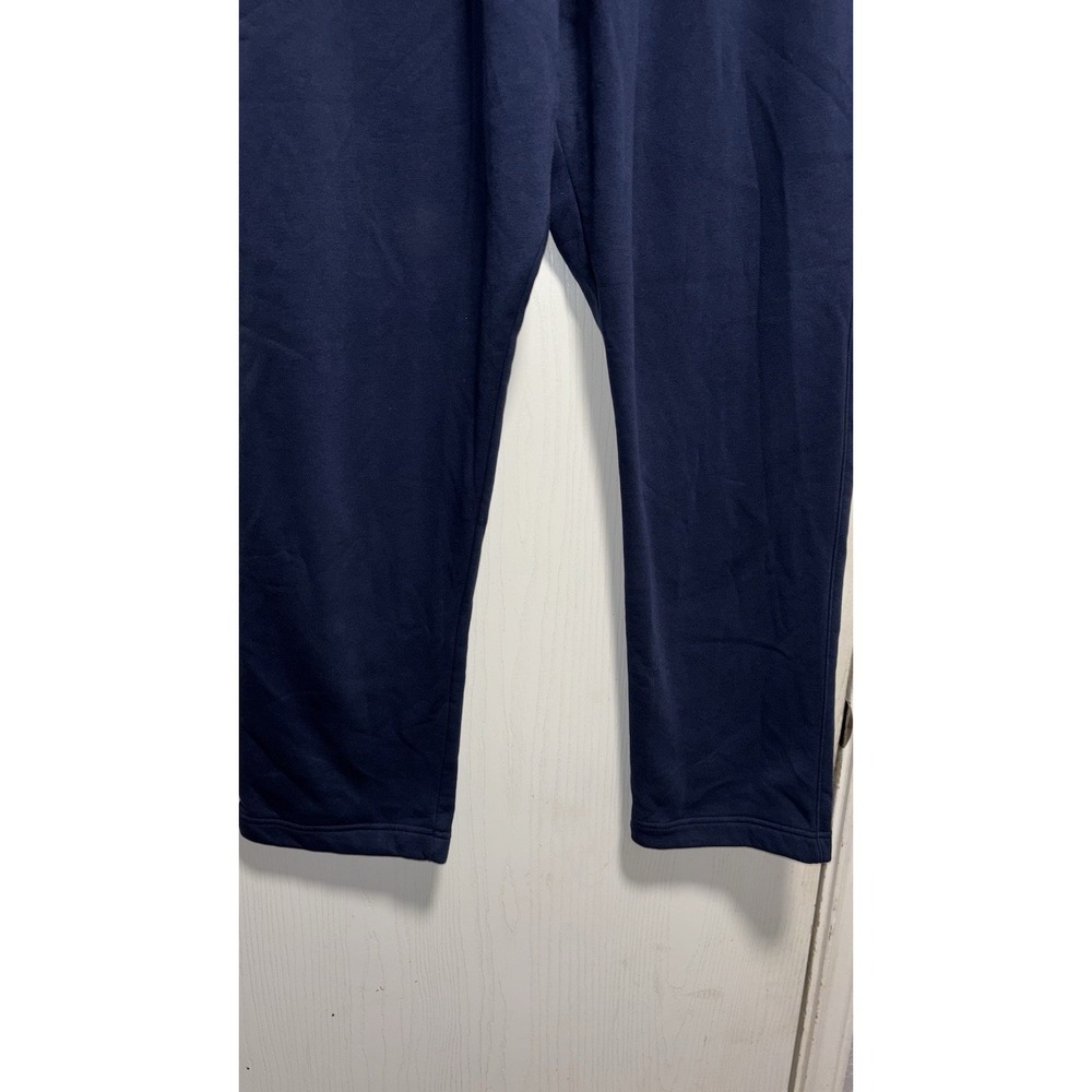Nike Navy Blue Men's Sweatpants Drawstring Straight Leg Navy Tall XXXLarge - Picture 3 of 5